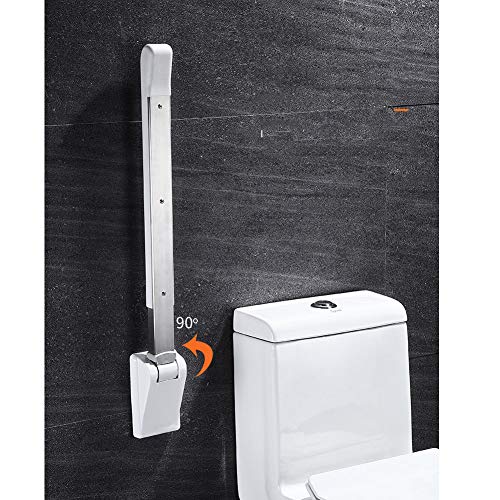Barre d'appui de sécurité haut de gamme rabattable pour douche et WC