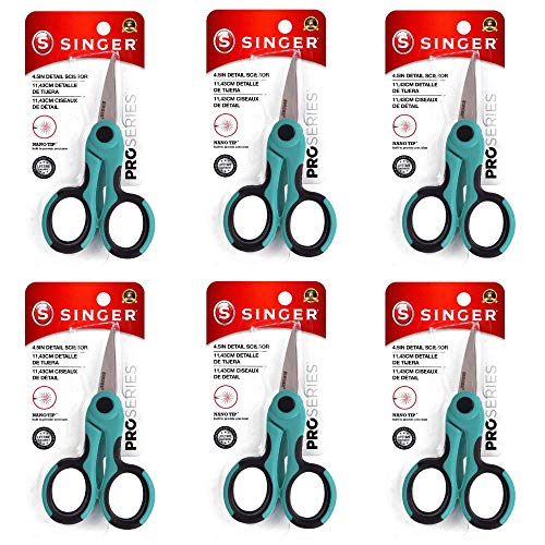 SINGER 00557 4-1/2-Inch ProSeries Detail Scissors with Nano Tip (6-Pack) Review: A Comprehensive Look