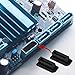 uxcell 10Pcs SATA Dust Plugs, Black Silicone Dust-Proof Stoppers for Laptop, Desktop Computer, Server SATA Ports