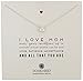 Dogeared Mom I Love Mom Sterling Silver Large White Pearl Necklace, 18"