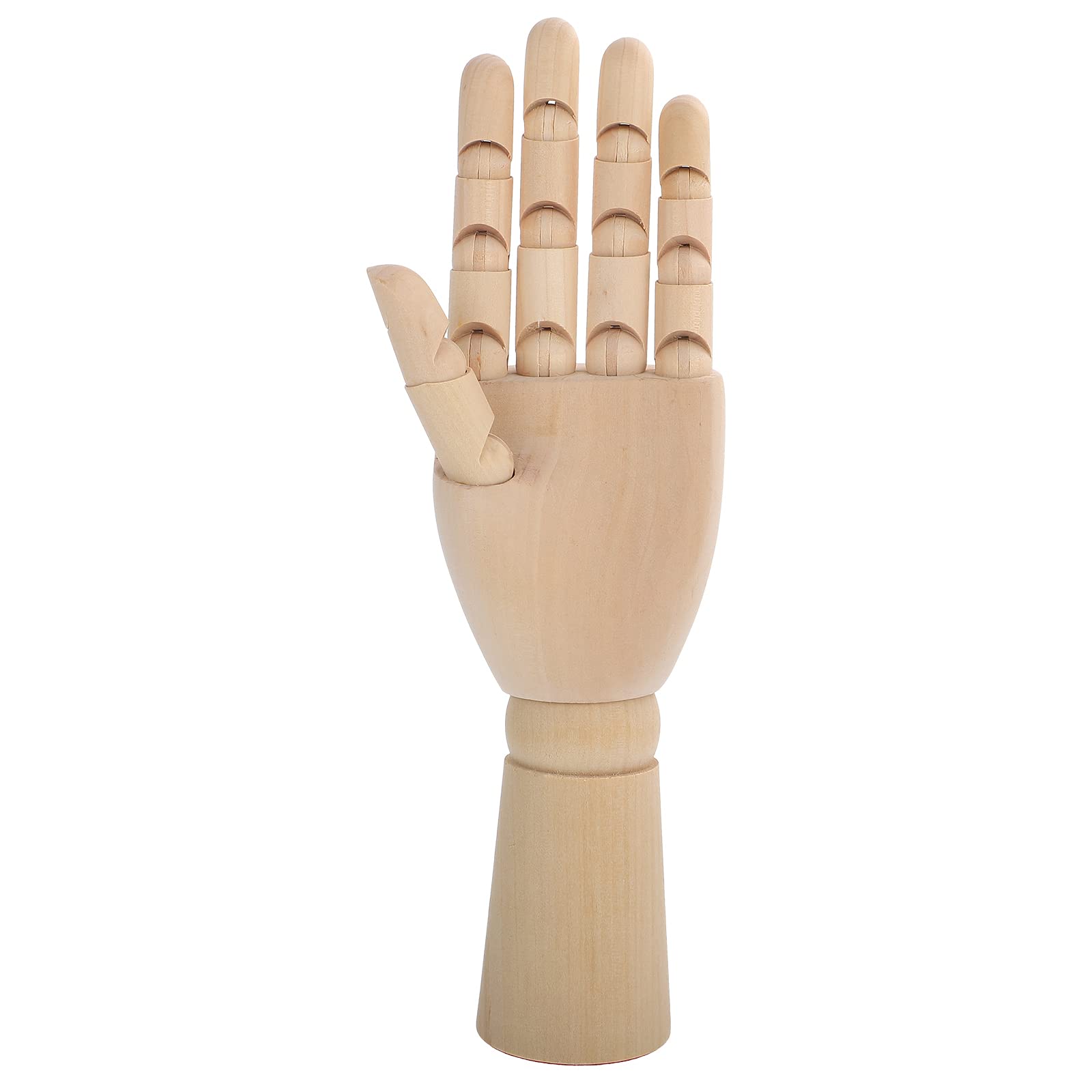 Angoily Holz Handmodell mit Flexiblen Fingergelenken Künstler Handpuppe für Skizzieren Malen Kreative Handzeichnung Realistische Holzmodell Hand für Kunst und Design