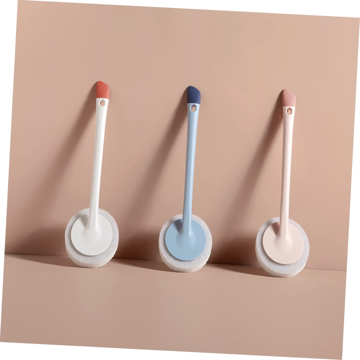 Cepillo de Fregar Multiusos Cabezal Desmontable de Silicona PP y TPR para Limpieza del Hogar, Paquete de 3 Piezas Compacto Adecuado para Muebles y Pisos