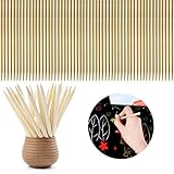 DLOnline 200PCS Wood Stylus Tools for Wooden Stylus Stick Art Sticks