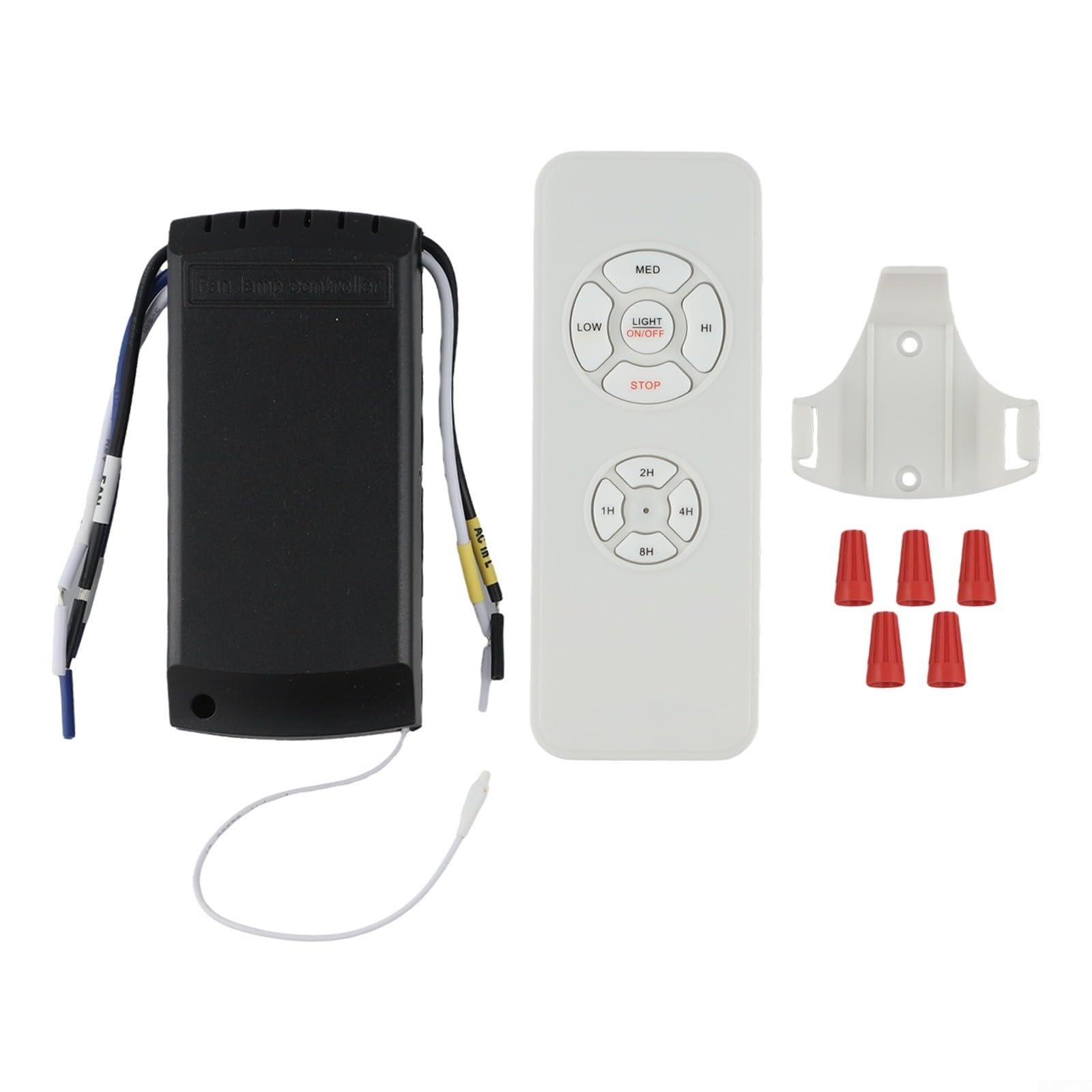HpLive Wired Ceiling Fan Lamp Kit Featuring Convenient Remote for access to Lighting Controls (110V)