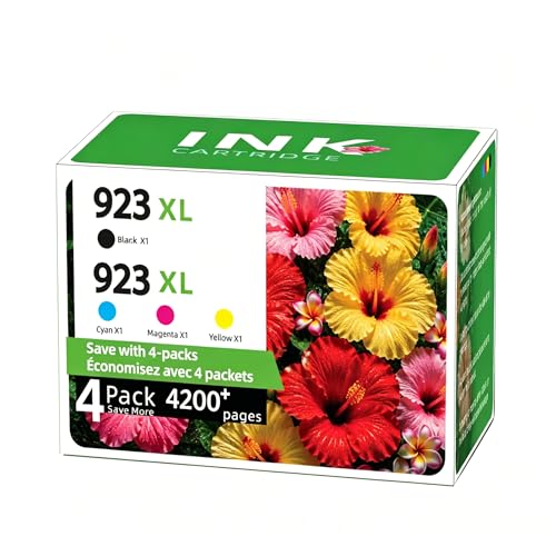 Image of 923XL Ink Cartridges Combo Pack Replacement for HP 923e 923 XL OfficeJet Pro 8135e 8130e 8139e 8138e 8122e 8124e 8125e 8132e 8134e Printer