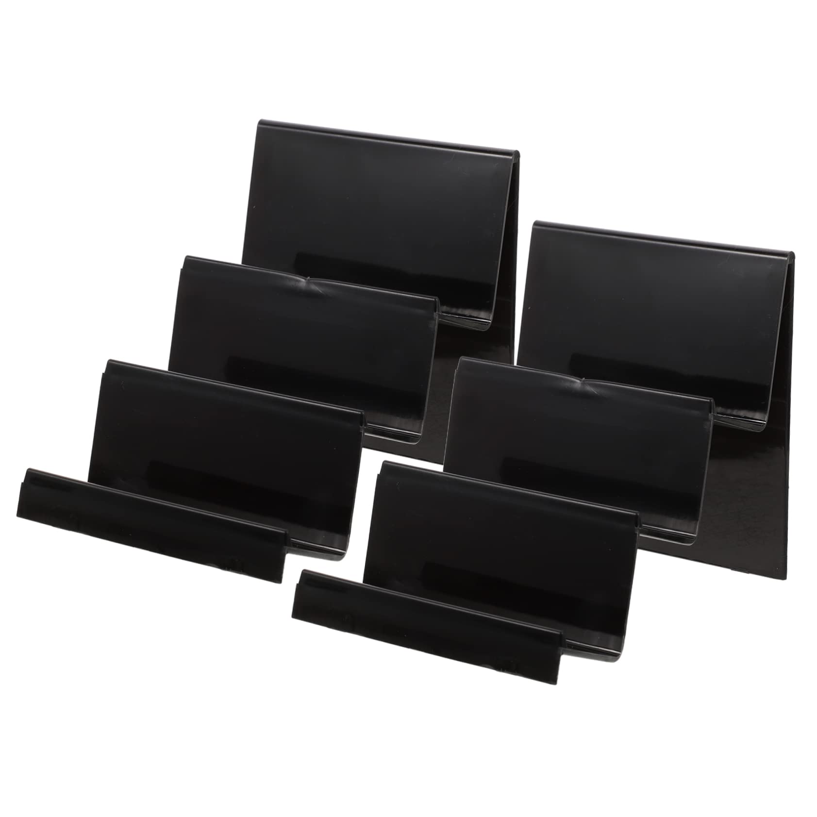 ERINGOGO Handbag Display Stand Acrylic Wallet Rack Purse Rack for Selling Black 14cm Wide 3 Tier