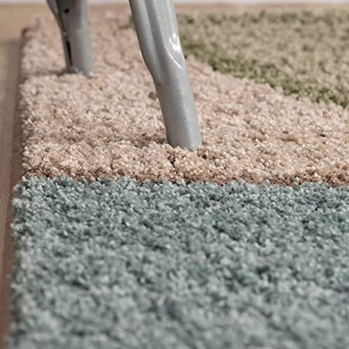 Image of Modern Quality Carpet /Trending Design Hand Woven Fluffy Rug /Mats for Bedroom /Dinning Hall /Living Room 2-inch Thick [Size 5x7 feet]