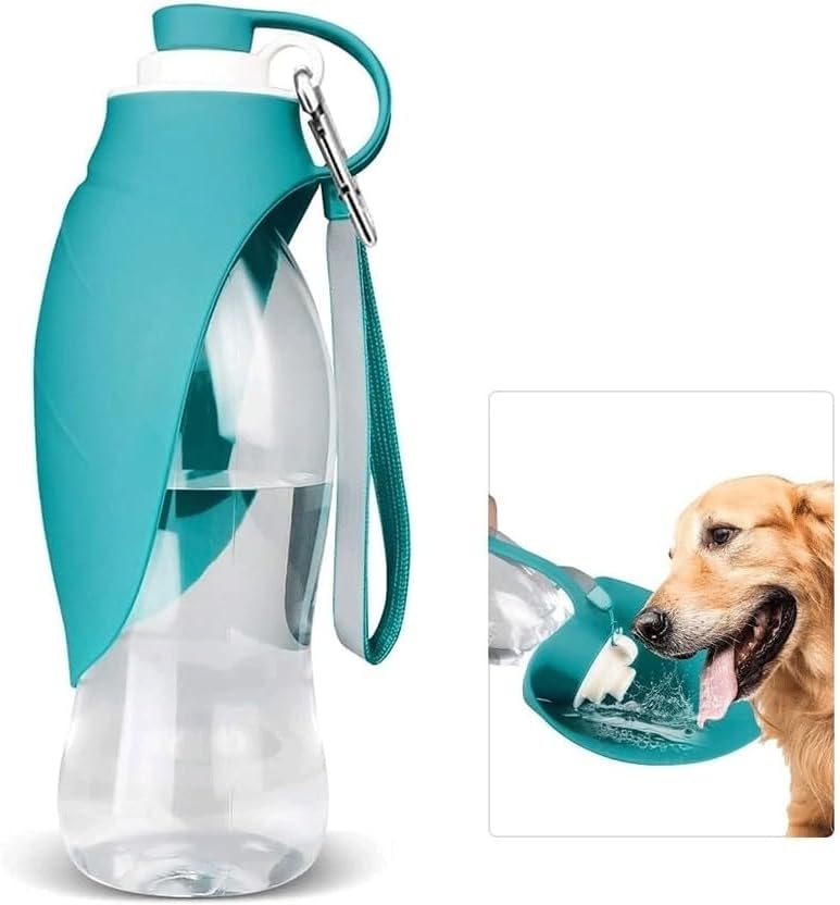 Dog Bowl Dog Water Bottle for Walking Pet Water Dispenser Feeder Container Portable with，Dispenser with Patented Leak-Proof Design for Dog Walking, Hiking and Traveling BPA-Free Materials