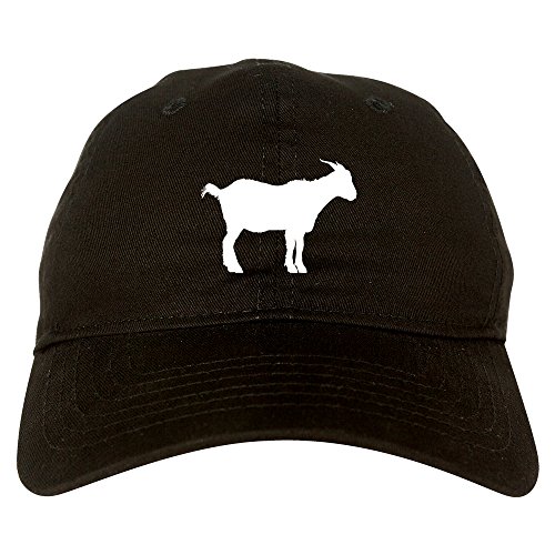Goat Animal Chest Mens Dad Hat Baseball Cap Black