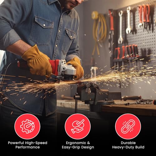 Image of Jon Bhandari Tools 4 Inch Angle Grinder Pro 850W 11000RPM Electric Grinder Machine for Metal, Steel & Tile Cutting, Grinding, Polishing & Rust Removal - Heavy Duty Professional Power Tool