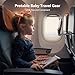MiiKARE Airplane Travel Essentials Phone Holder, Universal Handsfree Phone Mount for Flying with 360 Degree Rotation, Accessory for Airplane, Travel Must Haves Phone Stand for Desk, Tray Table