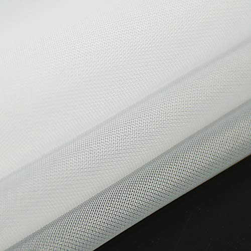 Anjee Semi Sheer White Window Scarf Valance Wedding Arch Drapes Elegant Window Treatments Curtain Panel for Warm Home Decor Baby Shower Wedding Party Anniversary Engagement 1 Pack Pink 52x216 Inches