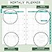 2026-2028 Monthly Planner Refill - 7-Hole Punched, A5 Planner Inserts, from Jul. 2026 - Jun. 2028, Planner Refills with 7-Hole Punched, 5-1/2