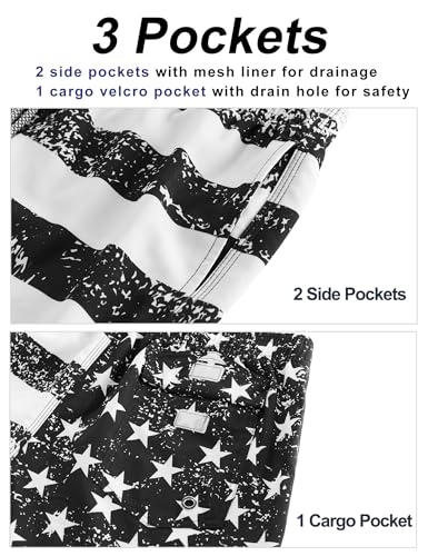 Image of BOJIN Mens Swim Trunks 9 inch Quick Dry Stretch Swim Shorts Mesh Lining Bathing Suits Swimwear Beach Shorts with Pockets