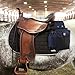 Harrison Howard Equestrian Western Saddle Bag Nylon Water Bottle/Gear Carrier Convenient Saddle Bag Navy