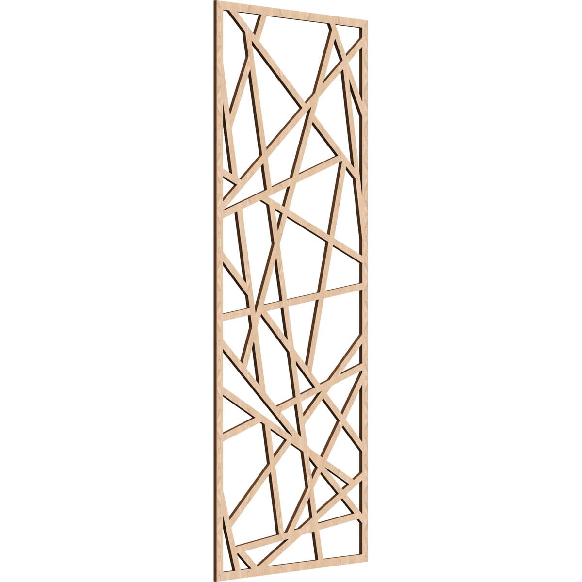 Conway Decorative Pierced Fretwork Wood Wall Panels, 27 3/8"W x 69 3/8"H x 3/8"T, Red Oak
