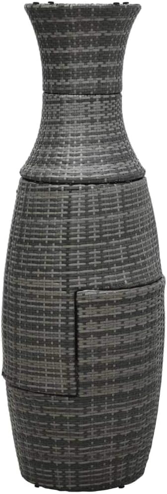 3 Piece Bistro Set with Cushions,Party Furniture,Afternoon Tea Suit,Casual Table Chairs,Conversation Furniture,Perfect for Outdoor Garden, Lawn, and Backyard, Poly Rattan Gray