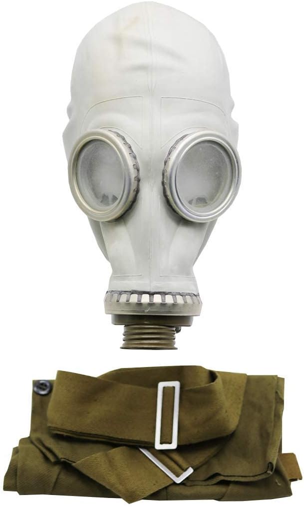 Gas Mask GP5 Set - Soviet Russian Military Gasmask REPLICA Collectable Item Set W/Mask & Bag - Authentic Look Several Color: Gray | Size: XS (0Y)