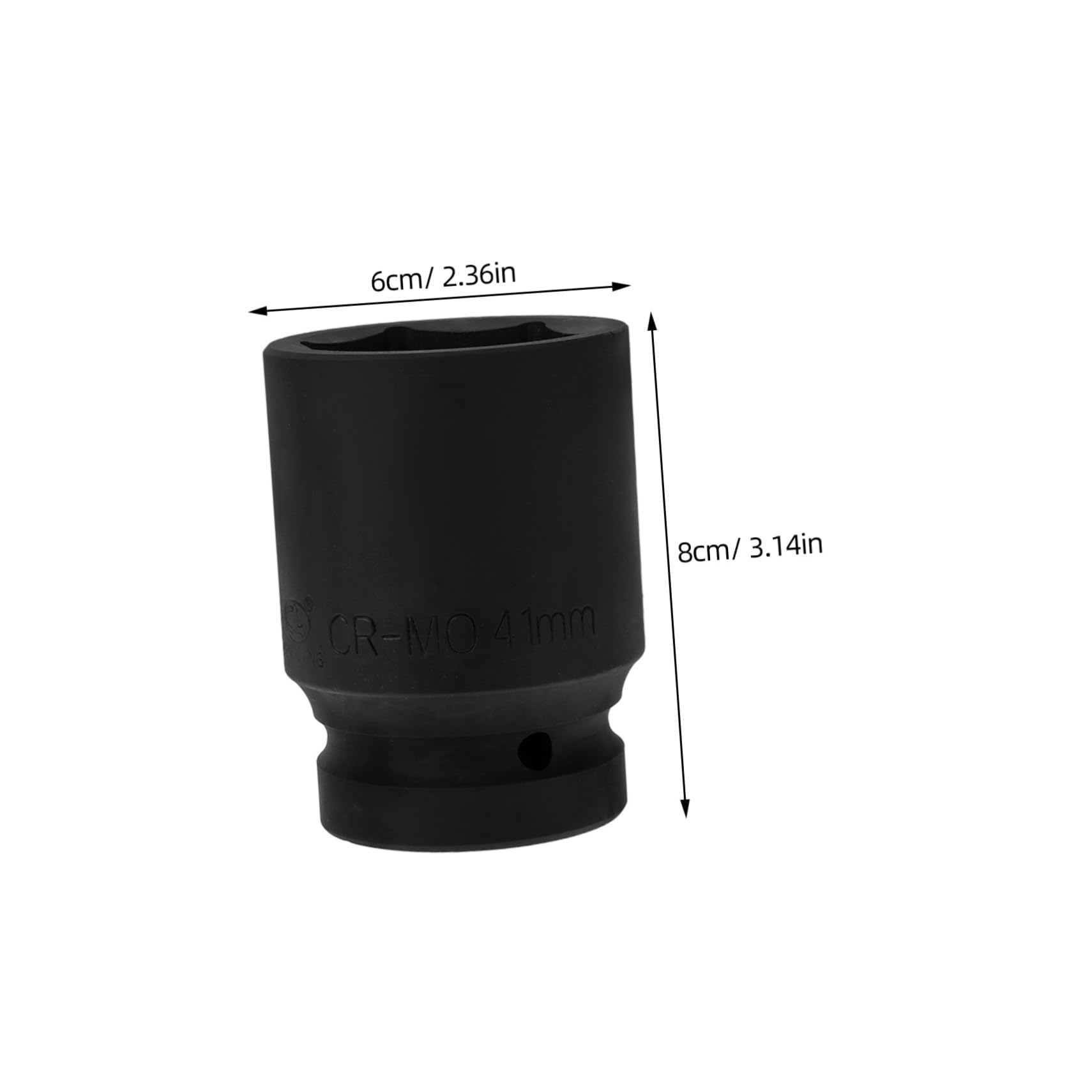 POPETPOP Chiave Bussola Impatto Resistente in Acciaio Legato Nero, Design Doppia Testa 6 Punti 1 Pollice per Riparazioni e Manutenzione Veicoli
