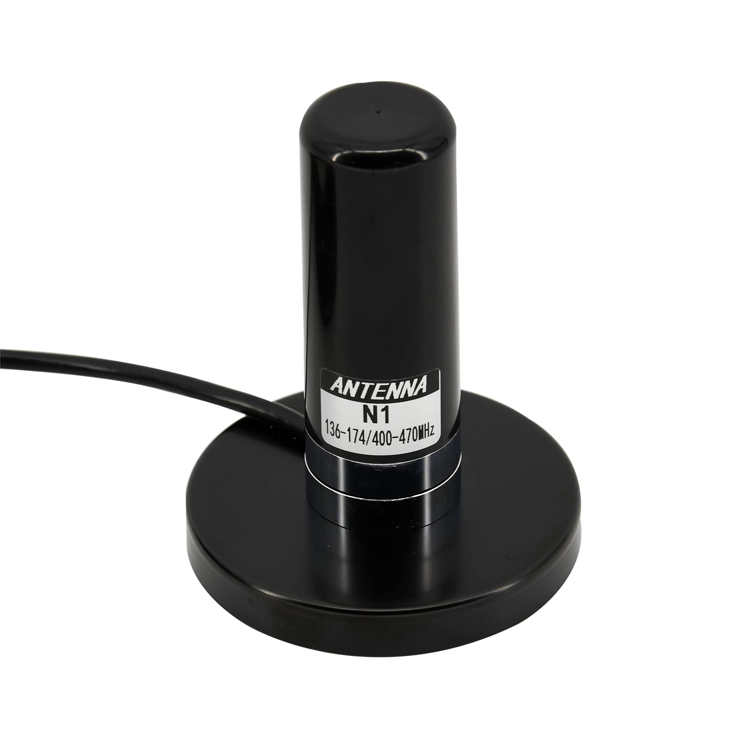 Tulan N1 Dual Band 144430mhz VHFUHF Mobile Radio Antenna with Magnetic Base 5M Cable for Mobile Transceiver