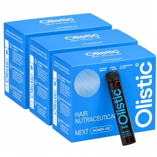 Olistic - WOMEN NEXT, Complemento Capilar Mujer +50, 3x28 Ampollas