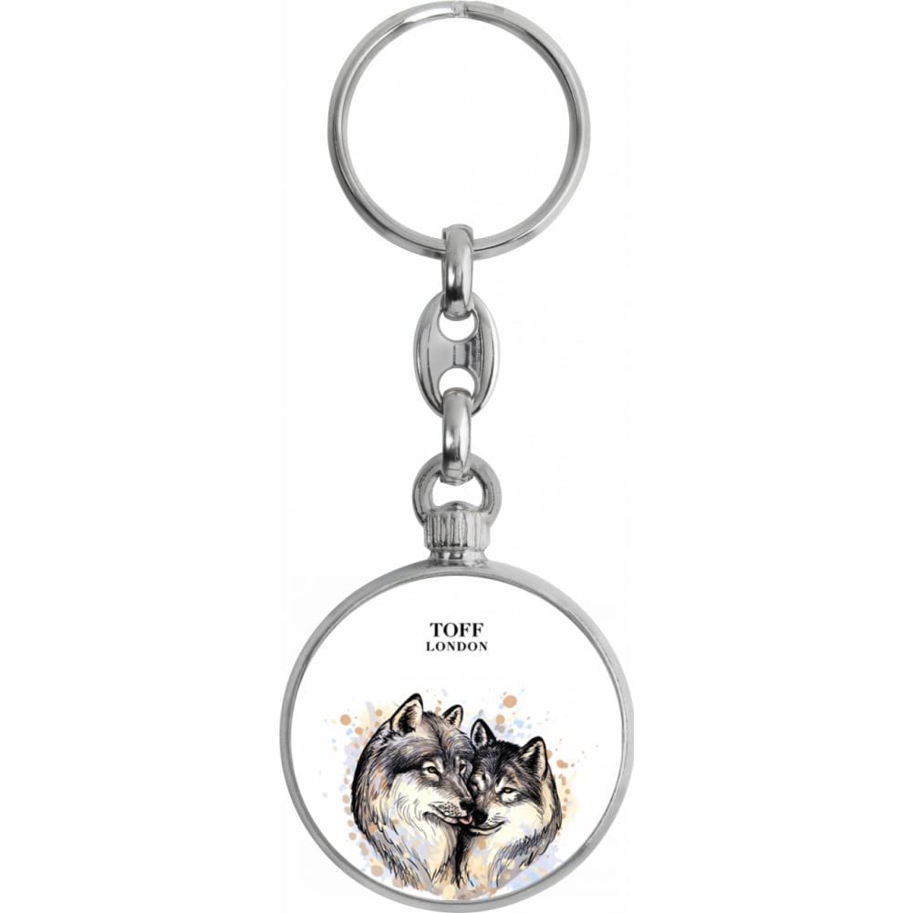 Toff London Wolves in Love Keyring