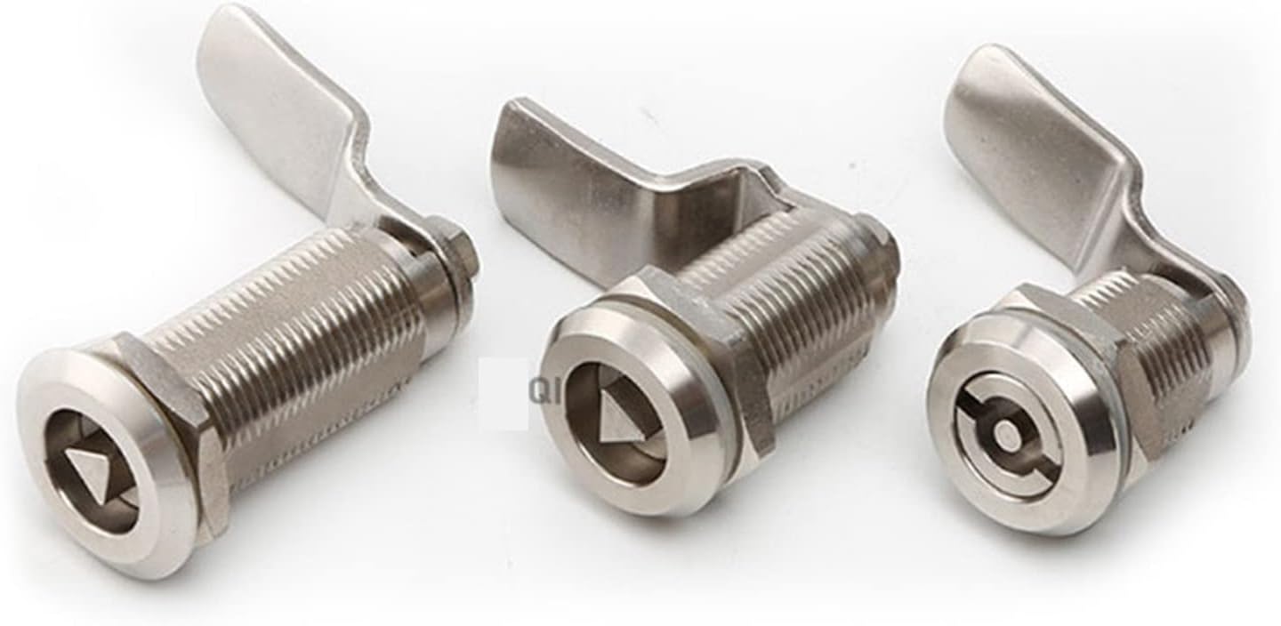 MS705-30-50-62 Cylindrical Pivot Lock Outdoor Cabinet Door Lock 304 Stainless Steel Cabinet Lock Extension Lock 1Pcs(30mm Four Corner)