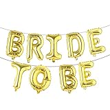 Bride to Be Banner Letters Balloons Pack Engagement Party Decorations 16 Inches of Foil Mylar Suppli