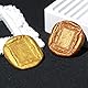 1Stück Siegelstempel Kopf 1Stück Abnehmbar Holz Handgriff,3D Geprägt Rechteck Wachsstempel Weinlese Textur Messing Kopf Wachssiegel Stempel Siegel Siegelwachs Stempel Für Umschlag Hochzeit Einladungen