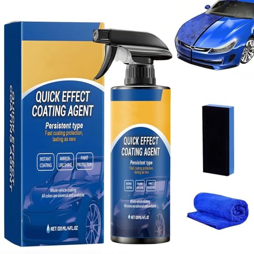 Quick Effect Coating Agent, 3 In 1 Hoher Schutz Schnelles Auto-Beschichtung Spray Auto, Car Coating Spray, Autolack-Schnellwachs-Polierspray, Multifunktionales Beschichtungs- Erneuerungsspray
