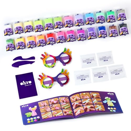 Okto Air Dry Clay Craft Set for Kids, 24 different colors - Image 3