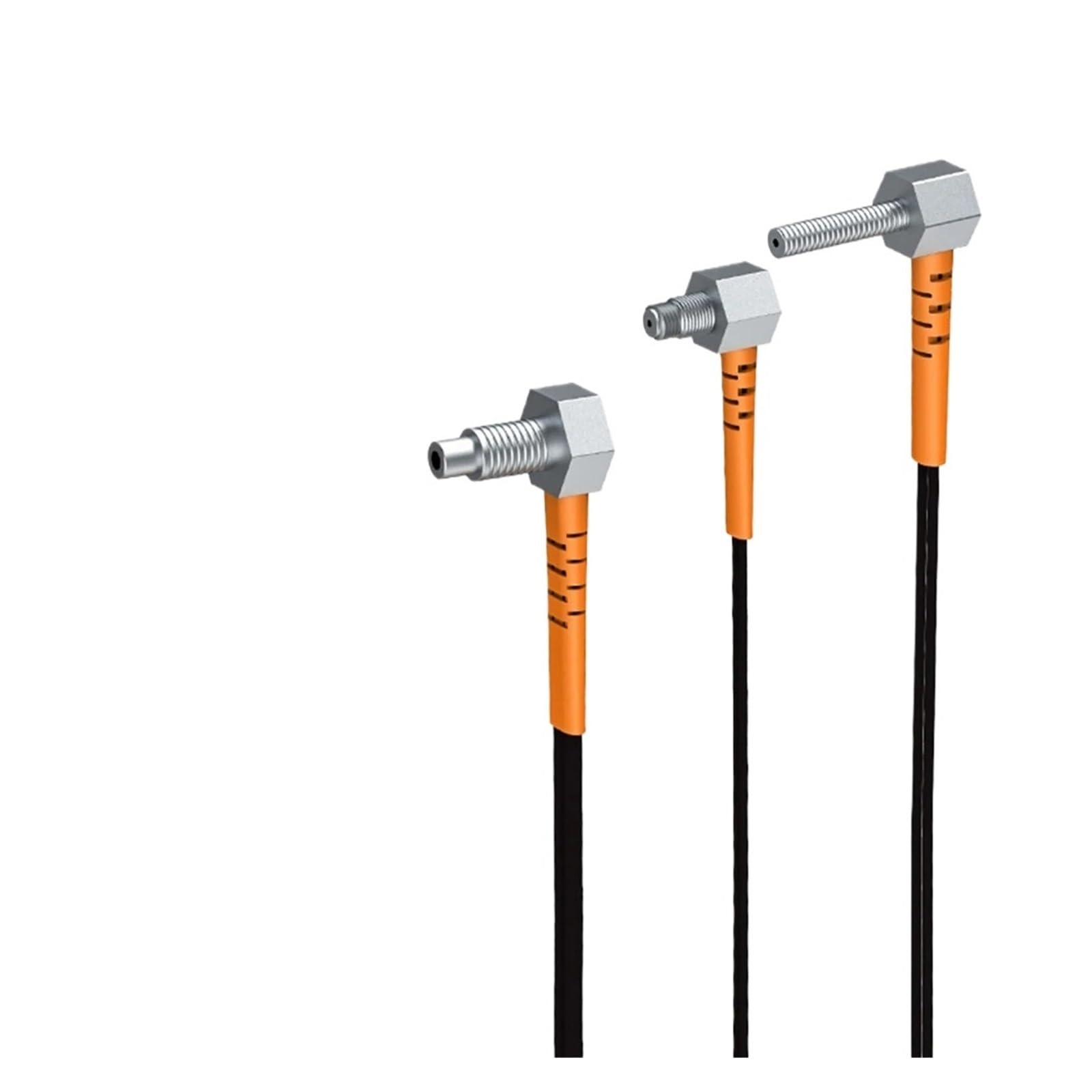 Capteur fibre optique M6 pour résoudre les problèmes d'espace de détection avec sonde en L