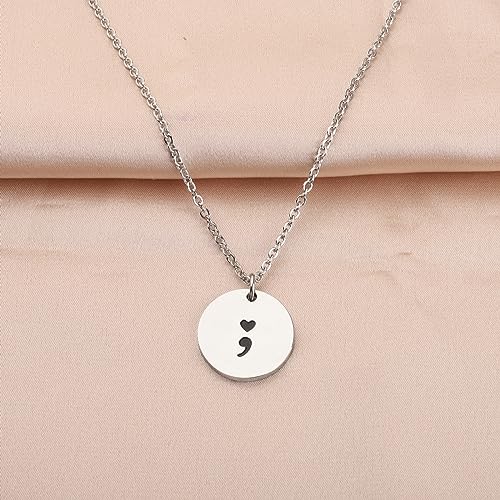 Semicolon Earrings Depression Mental Health Awareness Gift for Her - Suicide Prevention Jewelry2