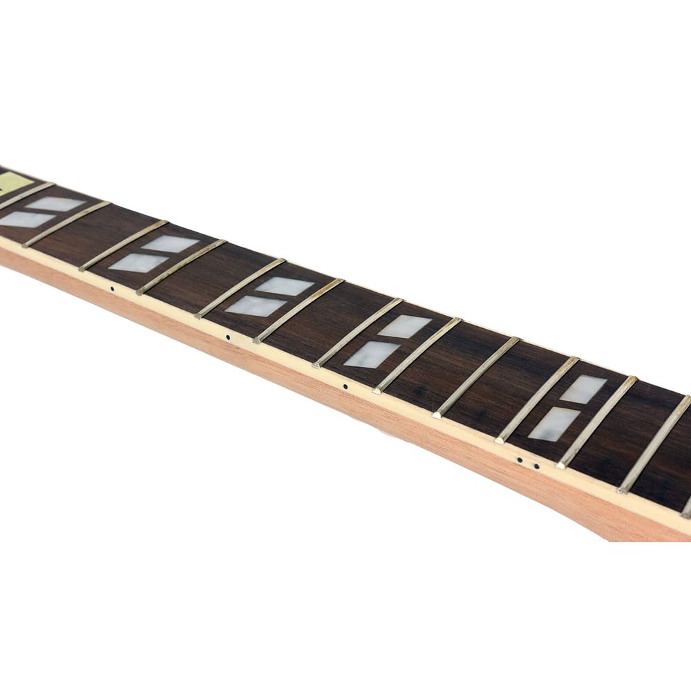 Szyja do gitary elektrycznej 22 progi, 63 cm, drewno mahoniowe, duża głowa, ładny zestaw wkładek w pięcie DIY gitara zamiennik projektu (1)
