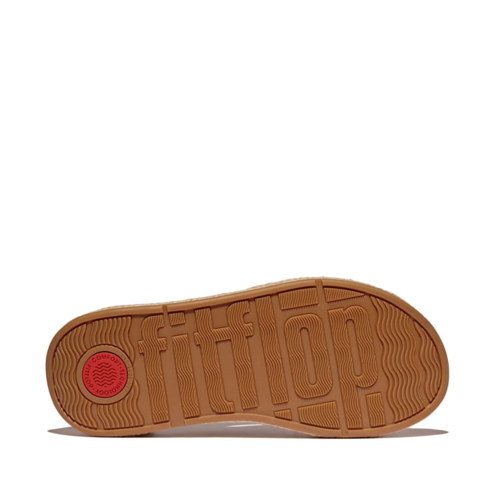 Fitflop Femme F-Mode Espadrille Leather Flatform T/Post Sandals