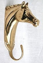 arterameferro Horse Brass Wall Mounted Coat Hook