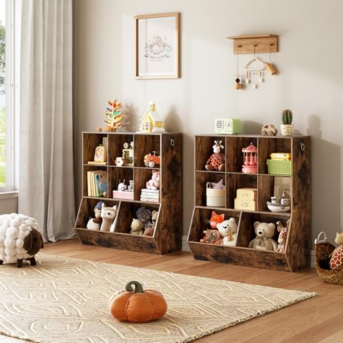 image for HOOBRO Kids Bookshelf, Toy Storage Cabinet, Kids Toy Organizer, 8 Cubi