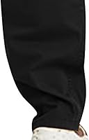 Vista 5 de Pantalones cargo para hombre, cintura recta, pierna ancha, con bolsillo con solapa, pantalones de deporte, senderismo, al aire libre, pantalones