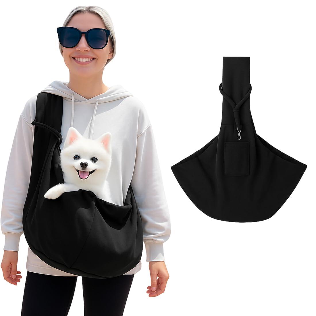 1 Pièce Transportin Perro Pequeño, Bolso de Hombro para Mascotas, 15Kg Bolso de Viaje para Perro Gato, Bolsa Transporte Ajustable para Perros