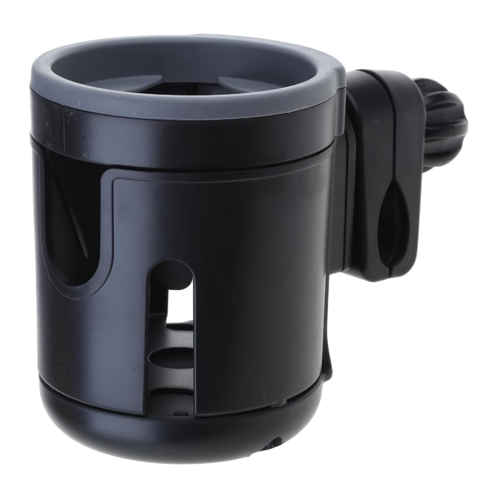Stroller Cup Holder for 2 Bottles Bike Cup Holder Cup Holder 2-in-1 Universal Cup Phone Holder for Stroller Bike Wheel Baby Stroller Cup Holder