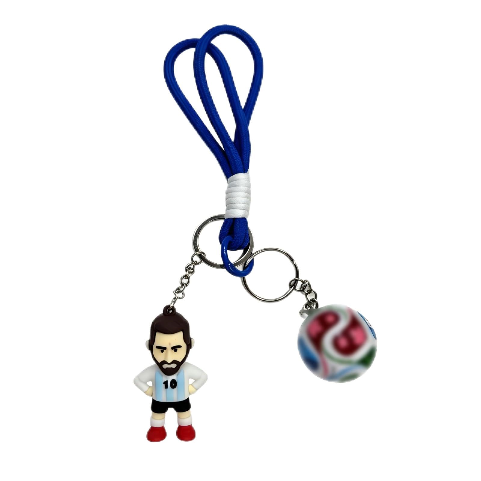 2026 World Football Championship Cup Keyring Football Gifts,Mascot Keychain,Party Bag Fillers for School Bags and Car Keys,Football Keychains Backpack Charm Sports Soccers Cup Keychains (Jersey #10)