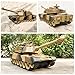 Haktoys 2-Pack RC Battle Tank Set – 1:24 Scale Remote Control Military Fighting Tanks with Lights, Realistic Sounds & Life Indicators | Radio Control Army Toy for Kids & Adults