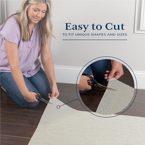 image for Veken 3x5 Ft Rug Pad Gripper for Hardwood Floors, Non Slip Rug Pads fo