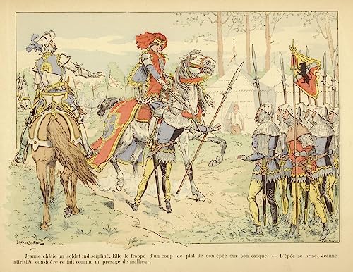 Impression d'affiches Jeanne d'Arc Paul De Semant reproduction d'art sur toile 60x90