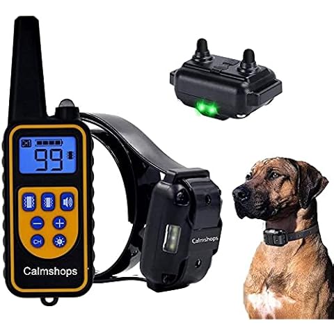 Calmshops Dog Training Collar with Wireless Remote, Waterproof Home Dog Training Device Vibrating Dog Collar with Remote Control Vibration/Beep Mode Dog Barking Collar/500 Yards Range Cover