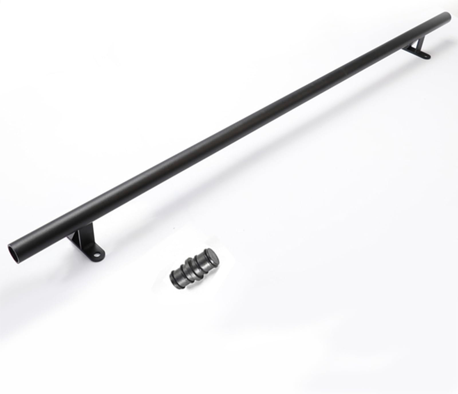 TOPSON 4FT (1200mm) Extension Rail Sliding/Rolling Library Ladder Hardware Round Tube Carbon Steel