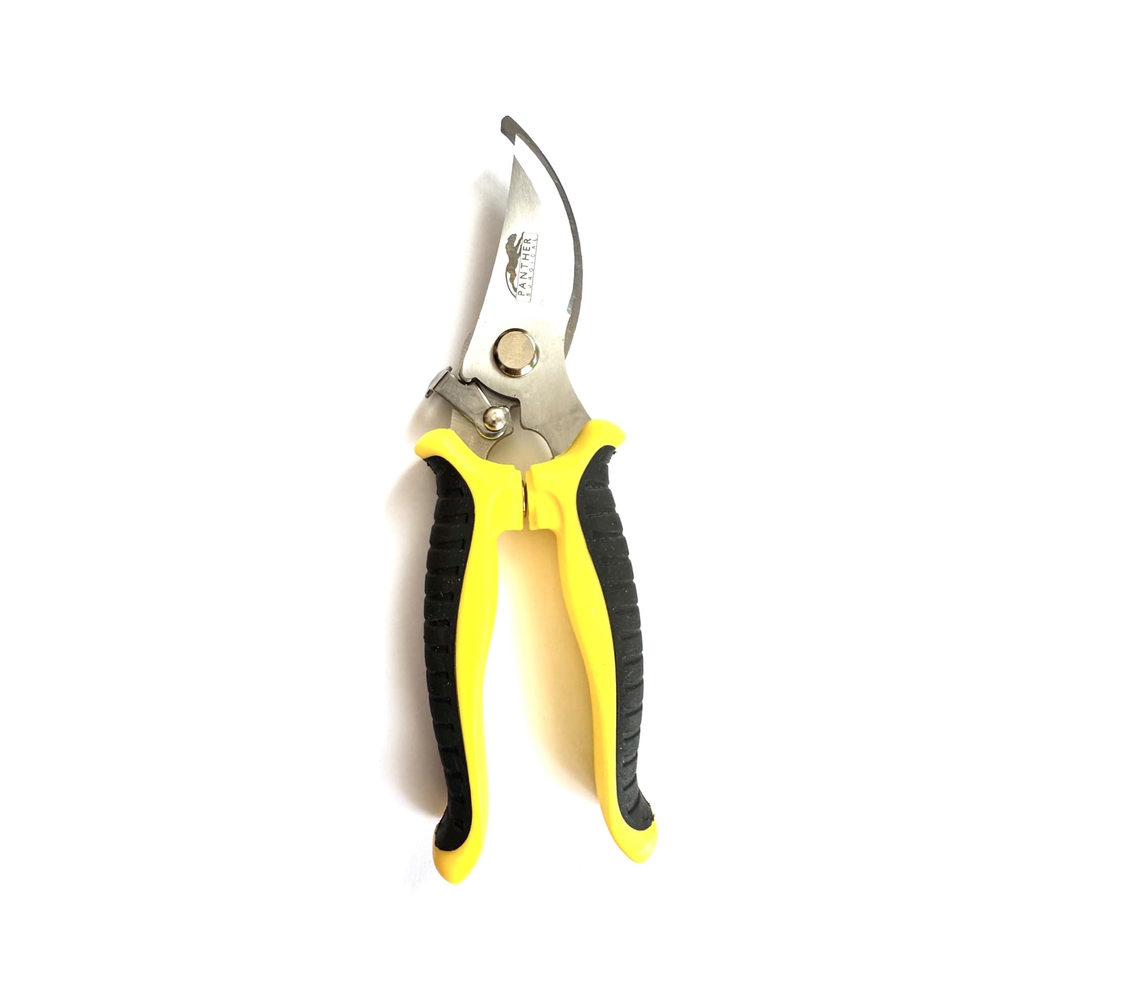 Garden Shears Secateurs Carbon Steel Pruning Edging Shears Saw for Branches Flowers Plants Trimming Snips Scissors Garden Hand Tools Secateurs & Pruning Scissors (Yallow & Black)