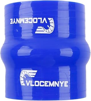 Silicone Straight Hump Hose,ID 3"76mm inch,Length 3 inch76mm,4-Ply 5.4mm Reinforced Turbo/Intercooler/Intake Piping Coupler Industrial Hydraulic Hoses Blue