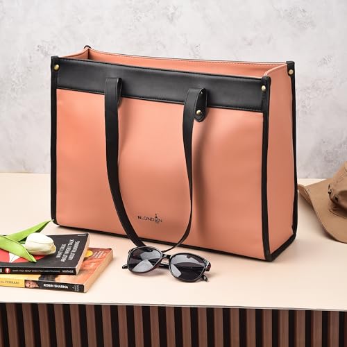 Image of K London Vegan Leather Handbag For Women-Girls | Satchel Bag for Womens | Fit Upto 15 Inch Laptop | Shoulder Bag | Ladies Purse | Tote Bag With Top Double Handle Handbag For Women