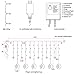 Twinkle Star 138 LED Star Moon Curtain String Lights, 8 Modes Decorations for Ramadan, Christmas, Wedding, Party, Home, Patio Lawn, Warm White (Adapter Powered)